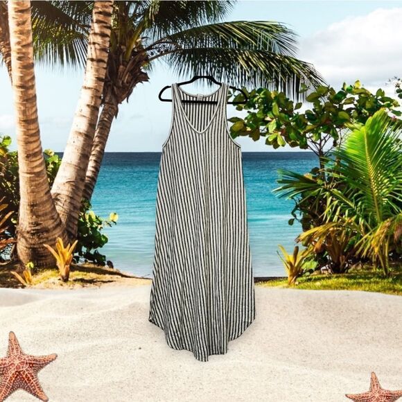 Caution to the wind racerback striped dress, small - Picture 5 of 9